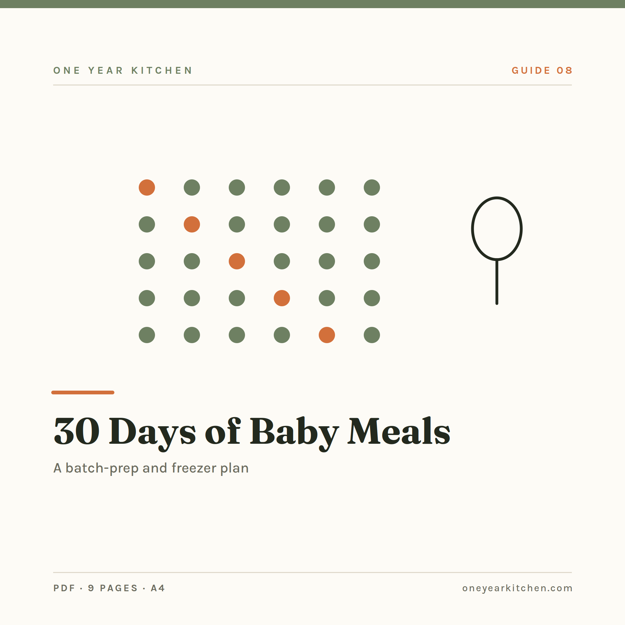 30 Days of Baby Meals: Batch Prep and Freezer Plan