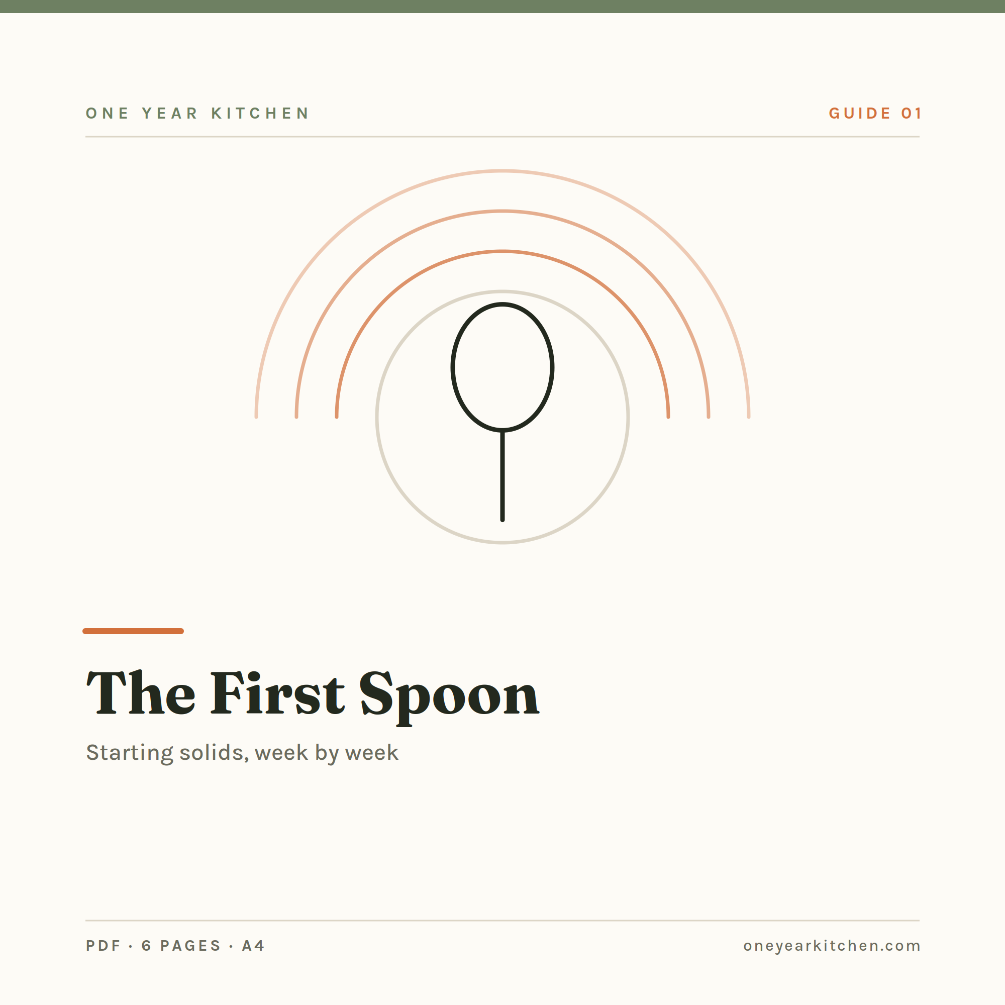 The First Spoon: Starting Solids Week by Week